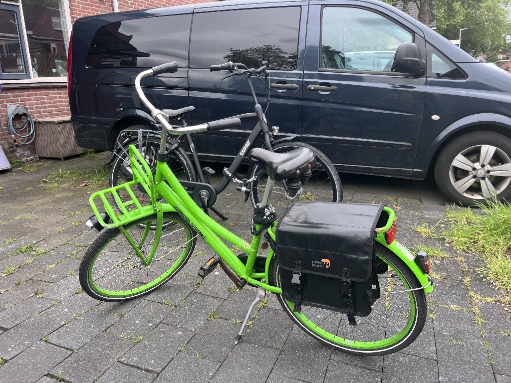 Fiets (kinderfiets, groen), Fietsen en Brommers, Ophalen, Gebruikt, Sparta pickup, Terugtraprem
