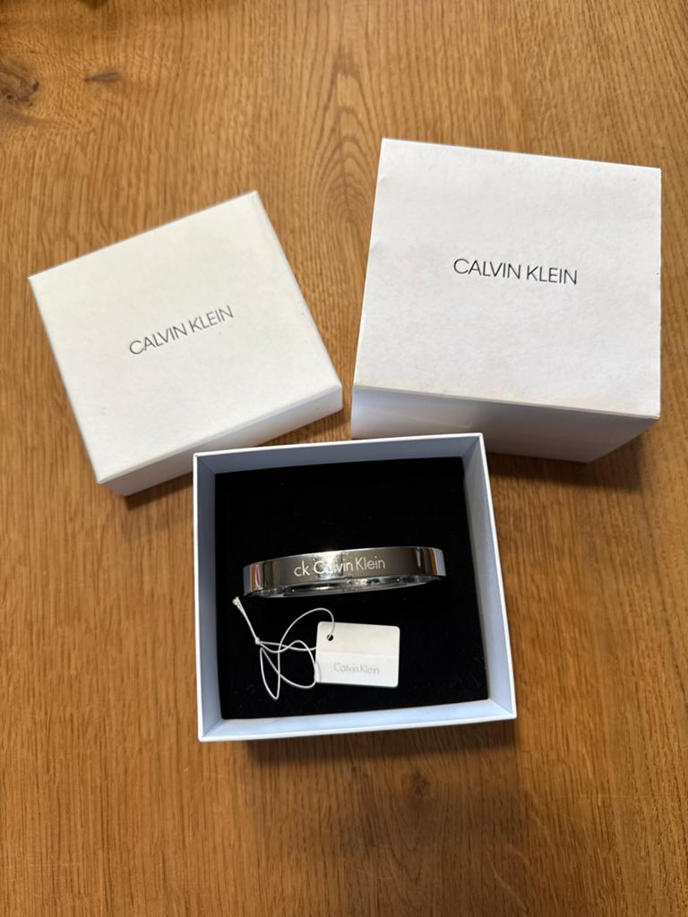 Calvin Klein Armband, Sieraden, Tassen en Uiterlijk, Ophalen of Verzenden, Zo goed als nieuw, Zilver, Zilver