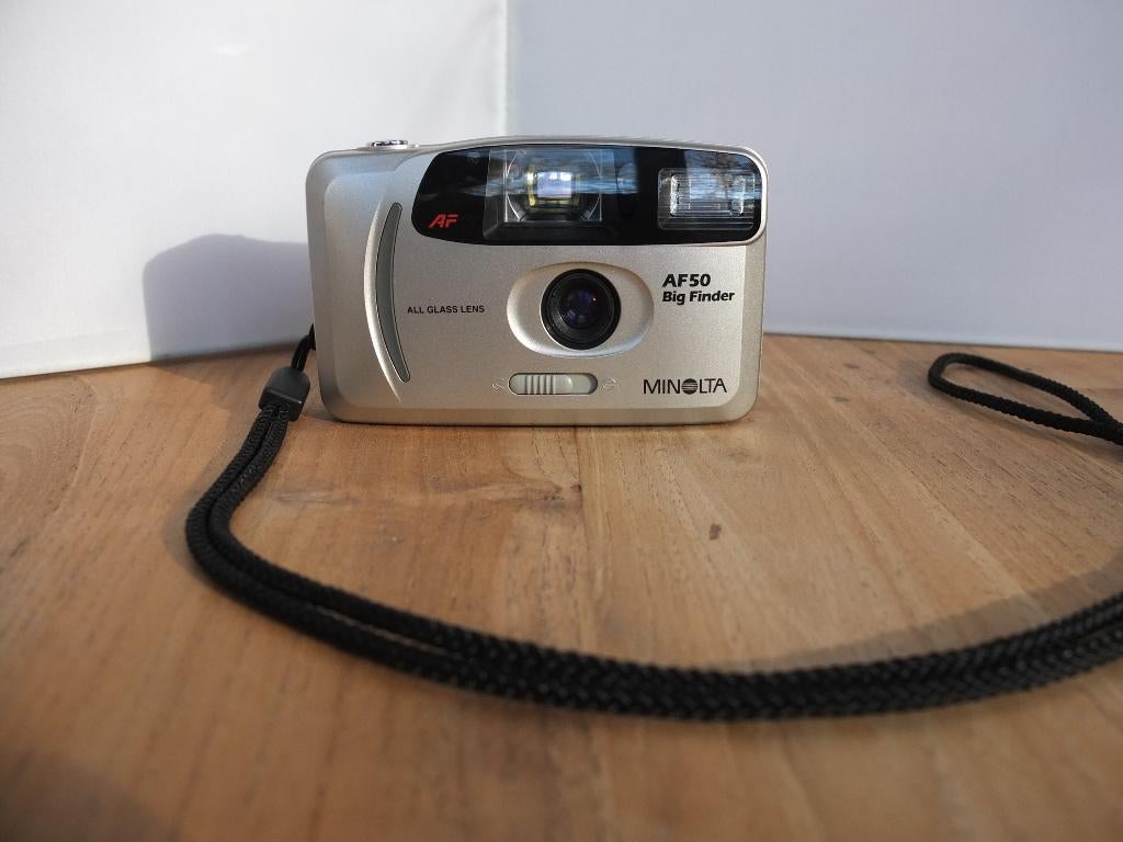 ✅ 📸 Minolta AF 50 Big Finder , 27mm Prime Lens , jaar 2000, Ophalen, Refurbished, Spiegelreflex, Minolta