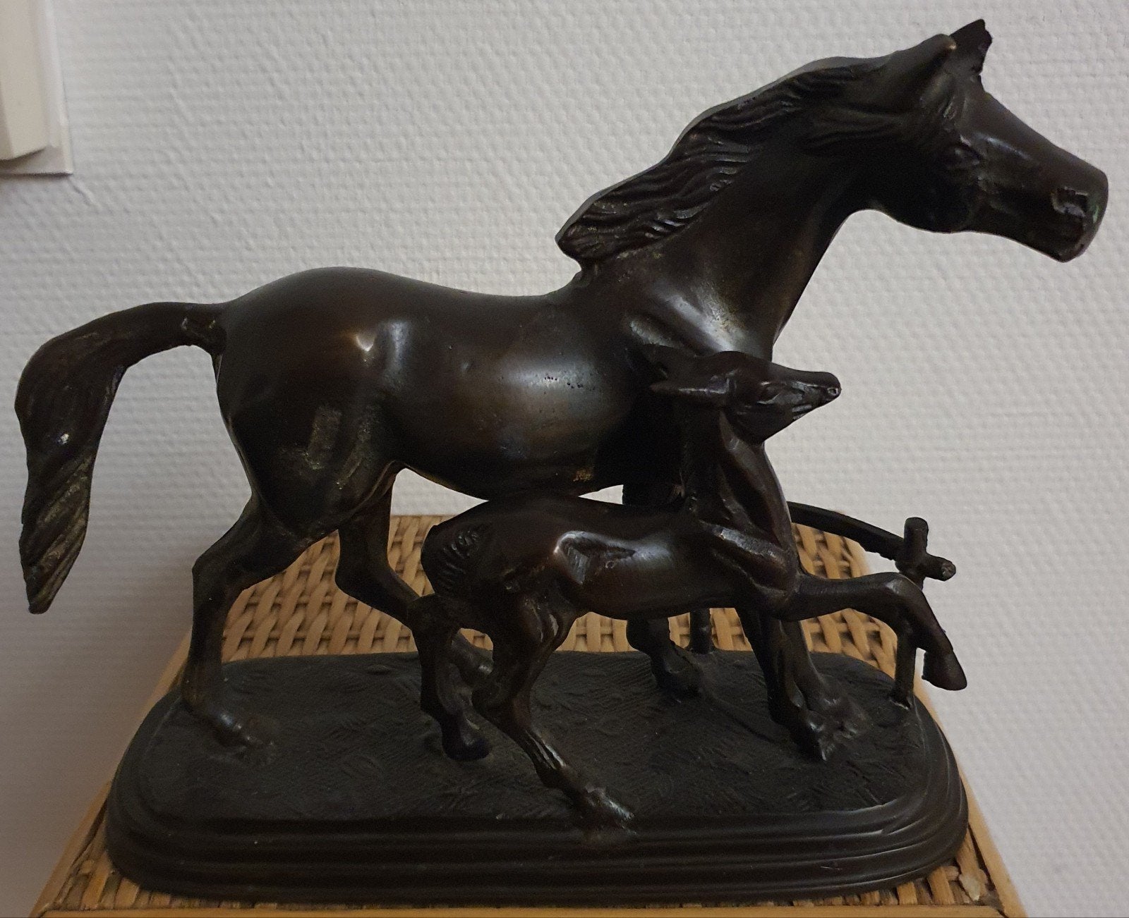 Brons bronzen beeld sculptuur gesigneerd valente, Antiek en Kunst, Ophalen of Verzenden, Brons