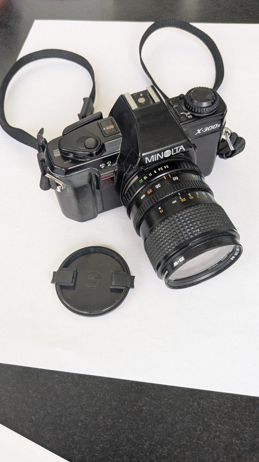 Minolta spiegelreflexcamera X 300s, Audio, Tv en Foto, Fotocamera's Analoog, Ophalen, Gebruikt, Spiegelreflex, Minolta