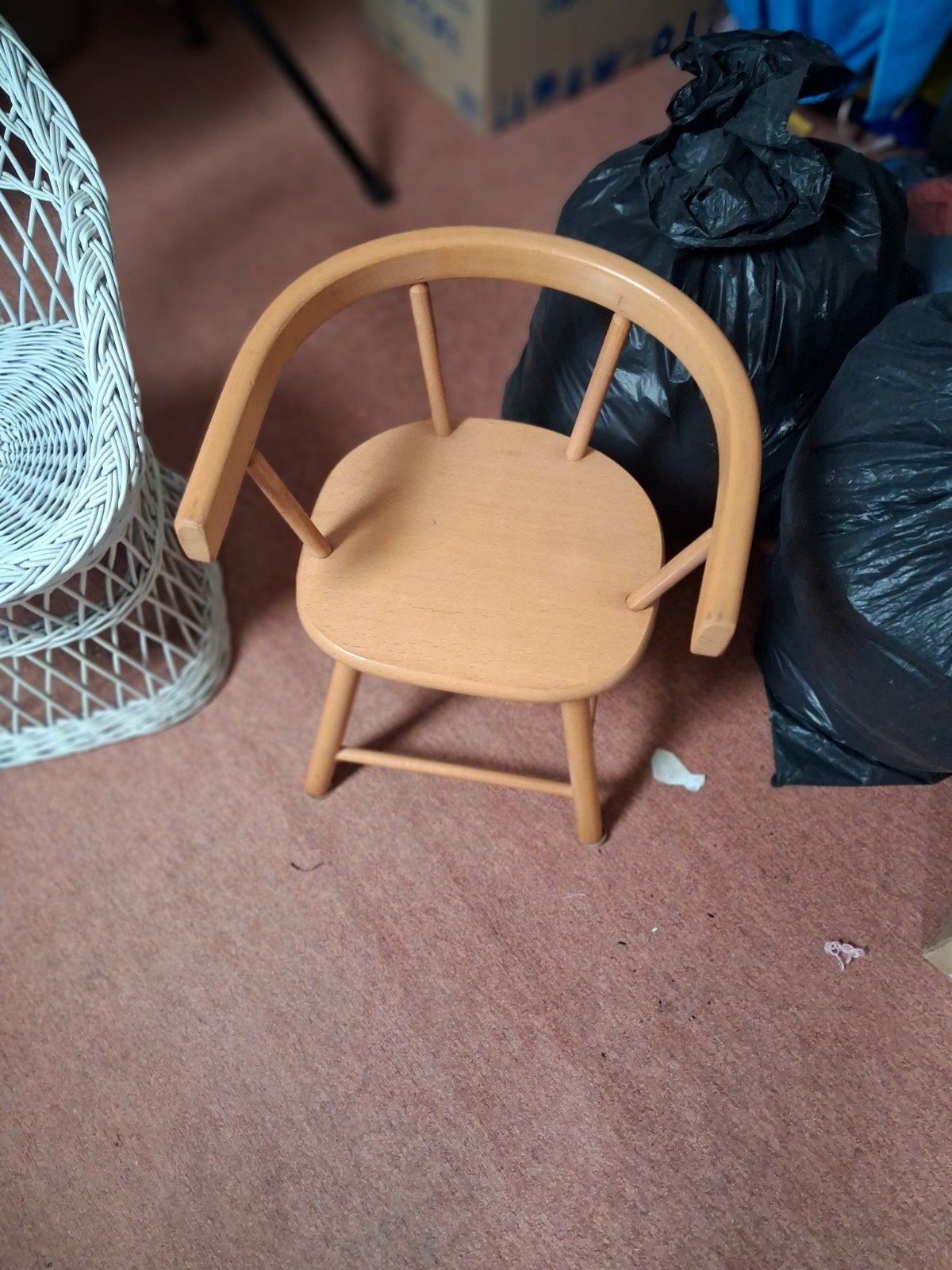 Houten kinderstoel - Vintage design, Ophalen of Verzenden, Gebruikt, Overige typen