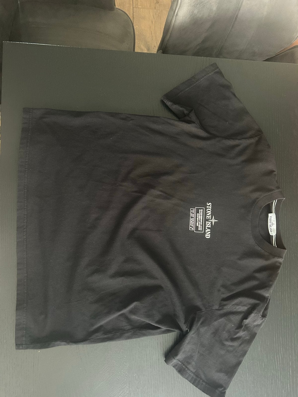Stone Island T-shirt Zwart Maat XL - Zo goed als nieuw, Ophalen of Verzenden, Zo goed als nieuw, Maat 56/58 (XL), Zwart