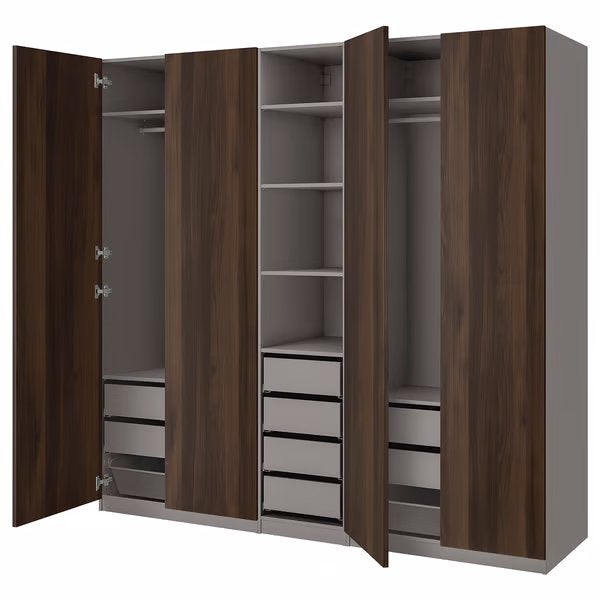 4 Pax kasten Ikea met toebehoren, Ophalen, Met plank(en), Gebruikt, 200 cm of meer