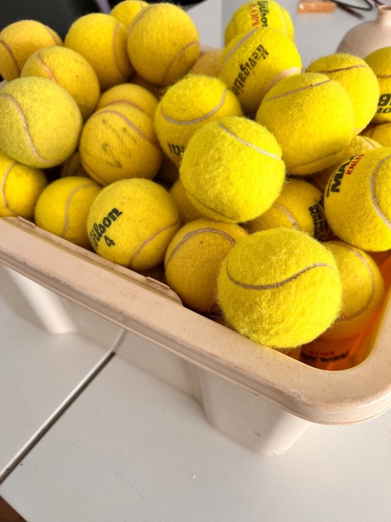 Tennis ballen 103 stuk leuk voor de hond, Gebruikt, Ballen, L00, Ophalen