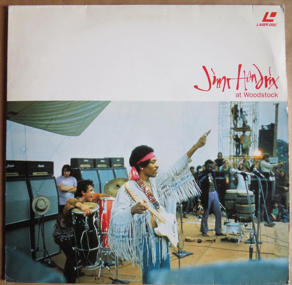 Jimi Hendrix At Woodstock, laserdisc, Alle leeftijden, Ophalen of Verzenden, Gebruikt, Muziek en Concerten