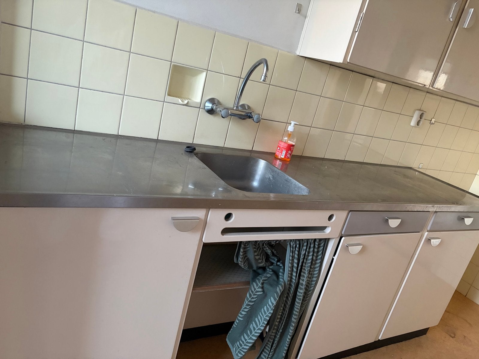 Originele Piet Zwart keuken - Bruynzeel, Ophalen, Gebruikt, Enkelwandige keuken, Crème