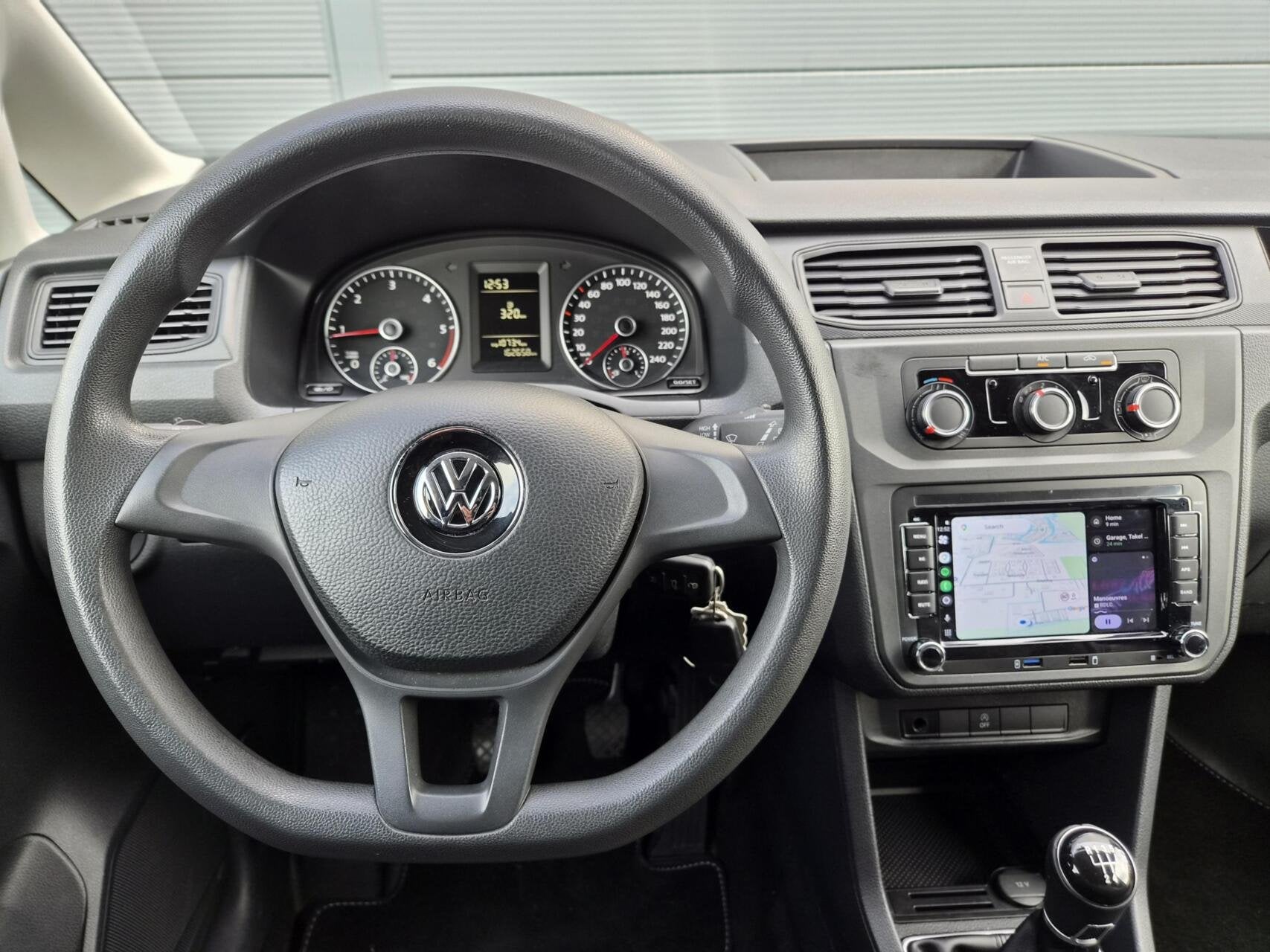 Volkswagen Caddy 2.0 TDI L1H1 Airco Carplay 19 inch Marge, Auto's, 1361 kg, Stof, Gebruikt, 4 cilinders
