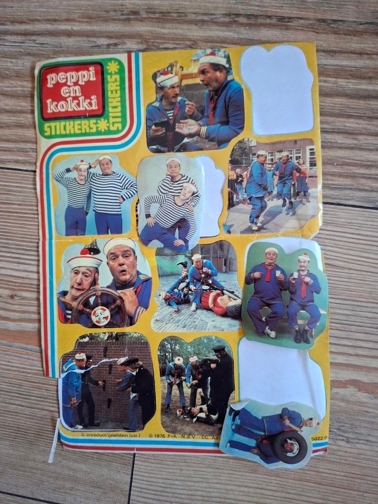 Peppi en Kokki stickers vintage, Ophalen of Verzenden, Nieuw, Sticker