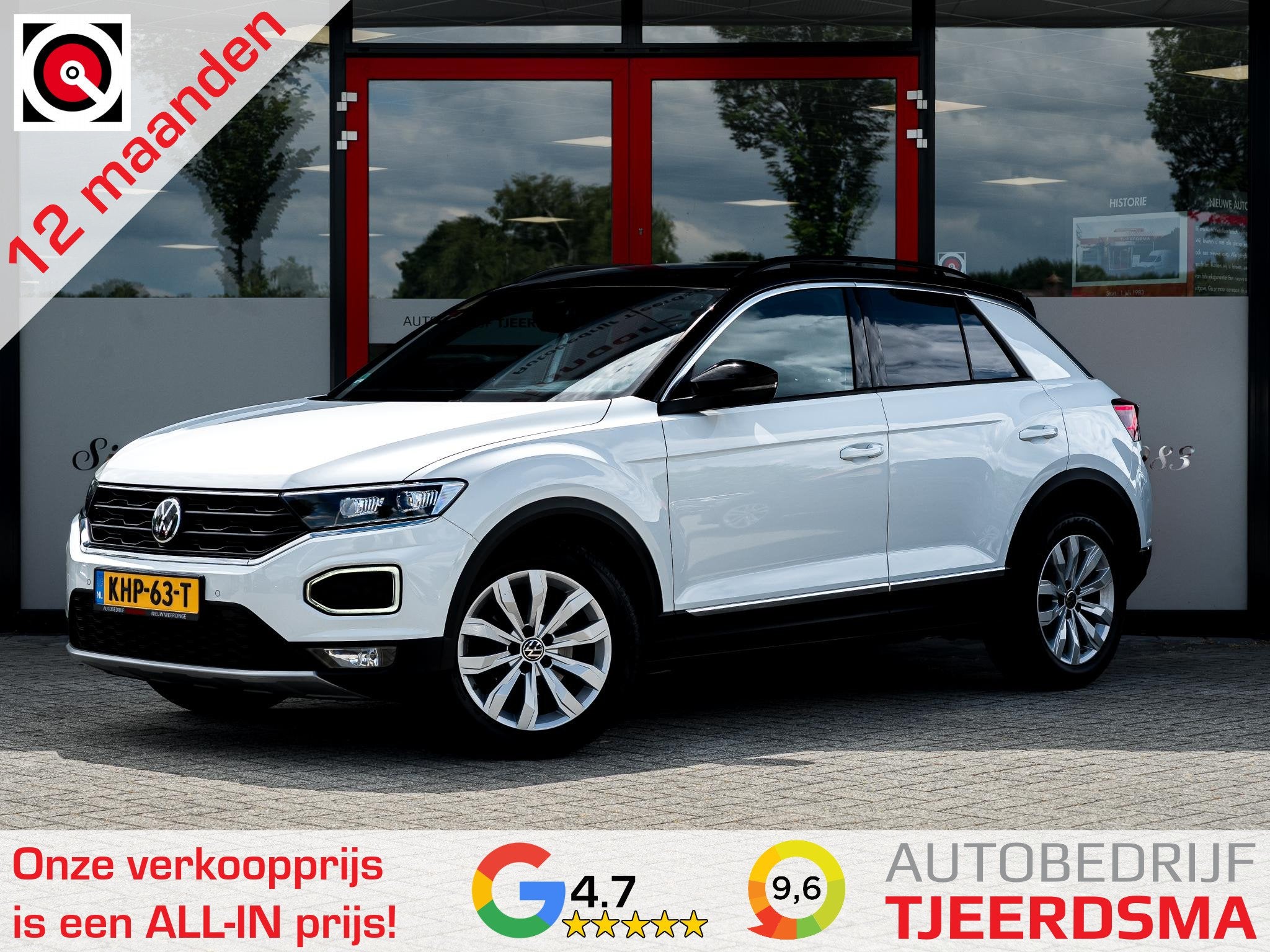 Volkswagen T-Roc 1.5 TSI Sport | Stoelverwarming | Adaptieve, Stof, 4 cilinders, Wit, Bedrijf