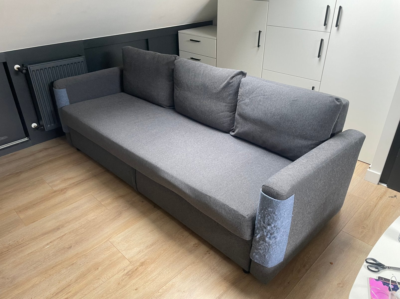 IKEA FRIHETEN slaapbank, Ophalen, Gebruikt, Tweepersoons, 140 cm