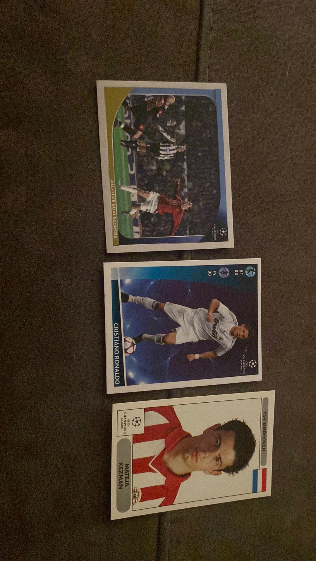 Panini champ league topspitsen kezman nistelrooij ronaldo, Ophalen of Verzenden, Zo goed als nieuw, Plaatje