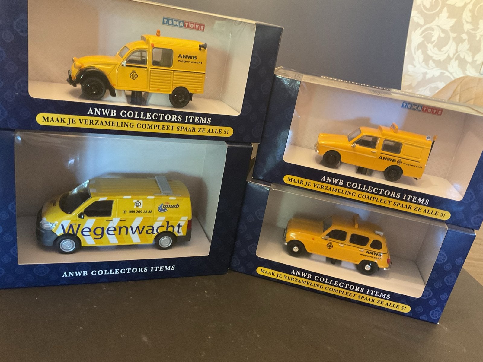 ANWB Collectors Items - Acht Wegenwacht auto's en Plaquette, Ophalen of Verzenden, Nieuw, Overige typen