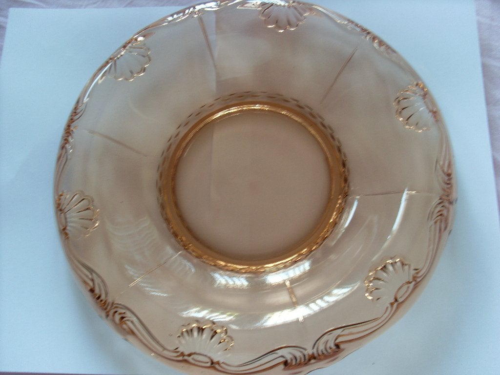 Vintage Zalm Roze Schaal ----3936, Antiek en Kunst, Ophalen of Verzenden