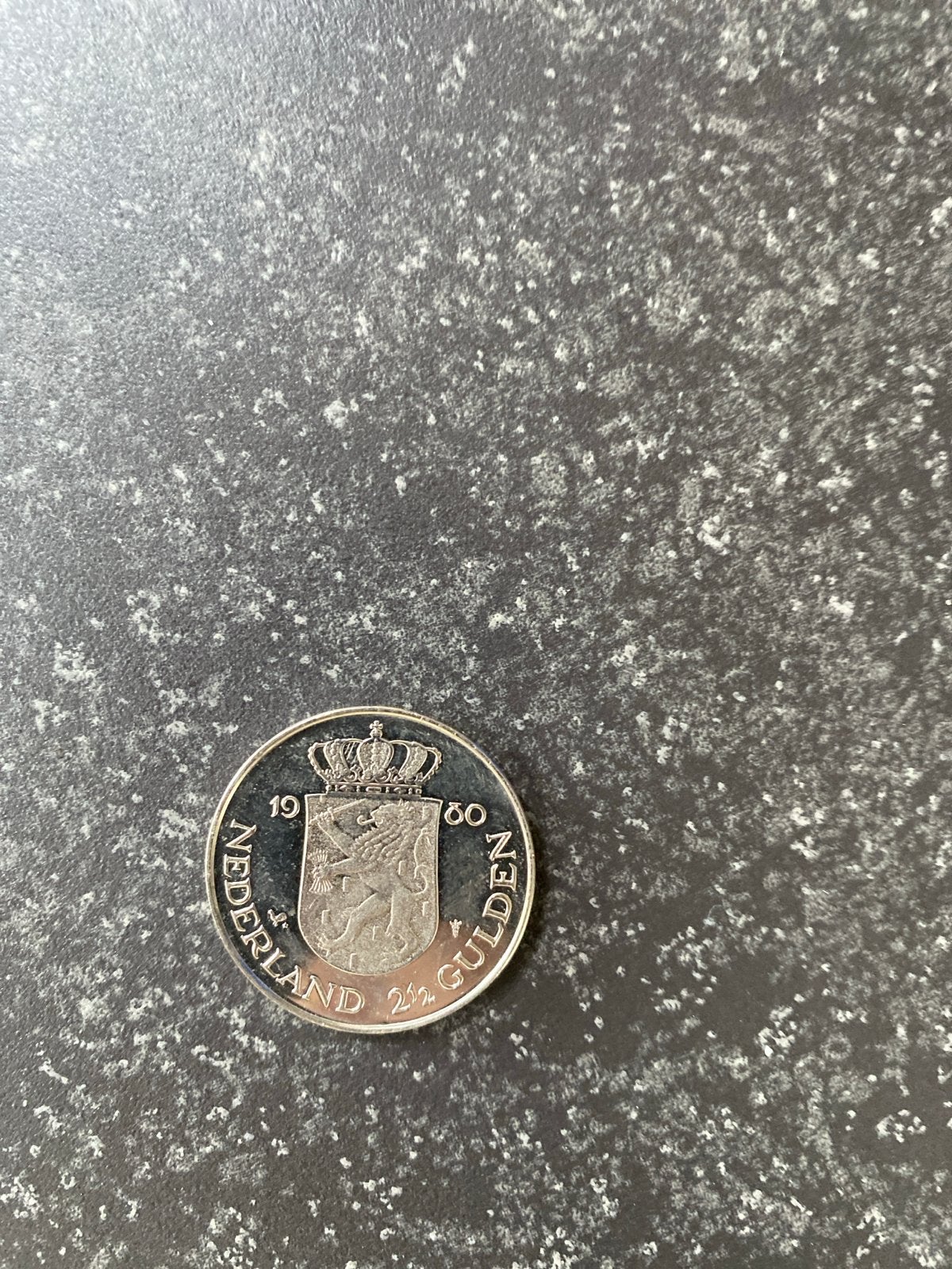 Zilveren 2½ Gulden Koningin Beatrix 1980, Koningin Beatrix, Zilver, Ophalen of Verzenden, Losse munt