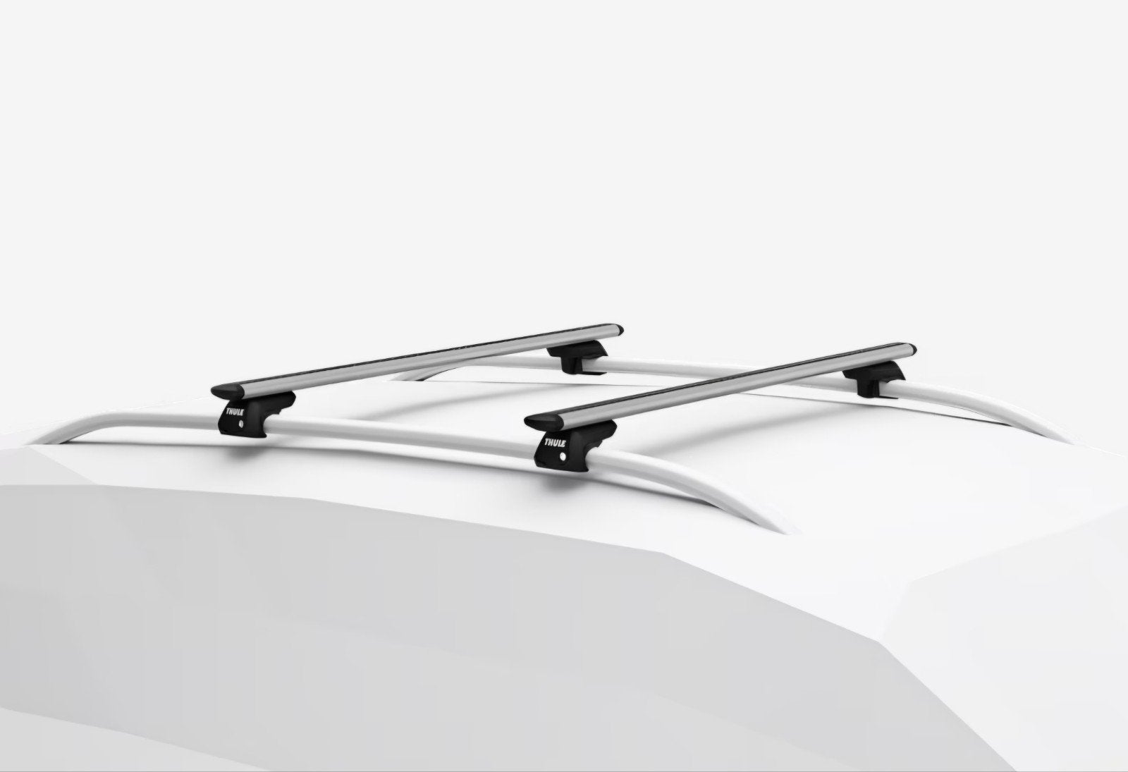Thule dakdrager voor verhoogde dakrail met surfboard houders, Ophalen, Gebruikt