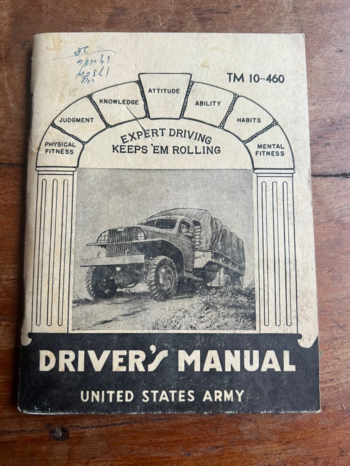 WO2 Amerikaans Drivers Manual KTR Jeep 1942 naam WAC!, Verzamelen, Amerika, Verzenden, Boek of Tijdschrift