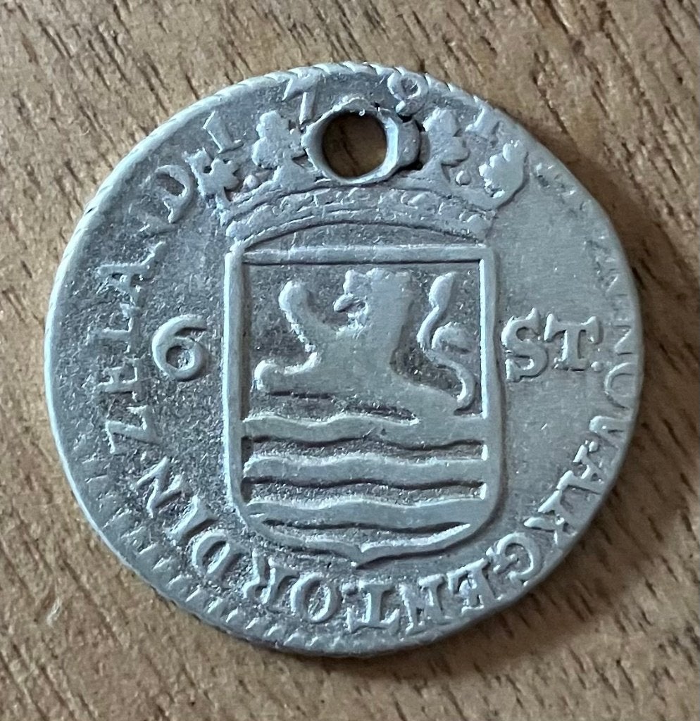 Scheepjesschelling / 6 stuiverstuk 1791 Zeeland, Postzegels en Munten, Munten | Nederland, Losse munt, Overige waardes, Vóór koninkrijk