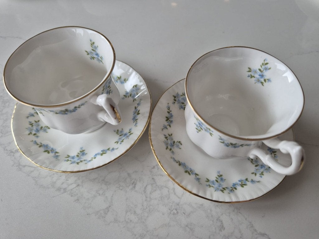 Royal Standard Sweet and Blue -Engels porselein kop/schotels, Antiek en Kunst, Ophalen of Verzenden