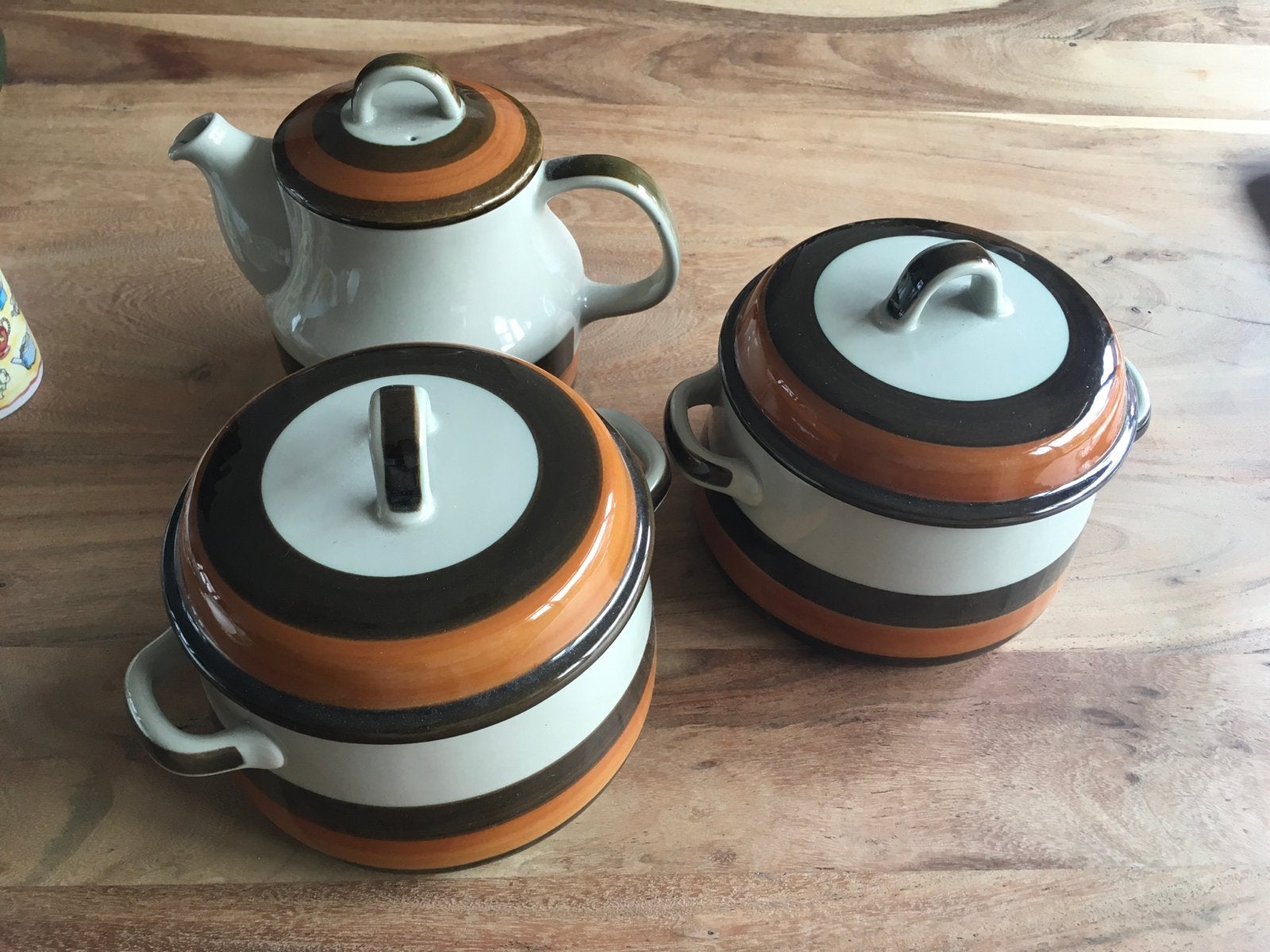Vintage Rörstrand Annika servies - theepot en kommen, Ophalen of Verzenden