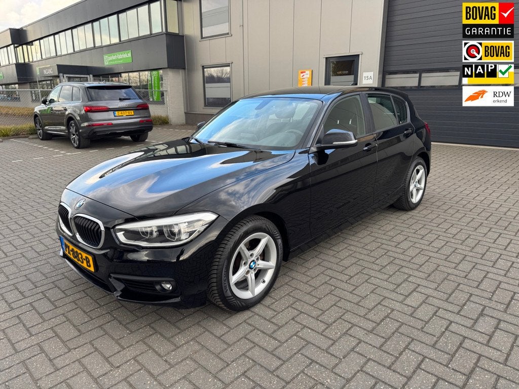 BMW 1-serie 118i Corporate Lease Executive, Auto's, BMW, 12 maanden, Gebruikt, Zwart, Origineel Nederlands