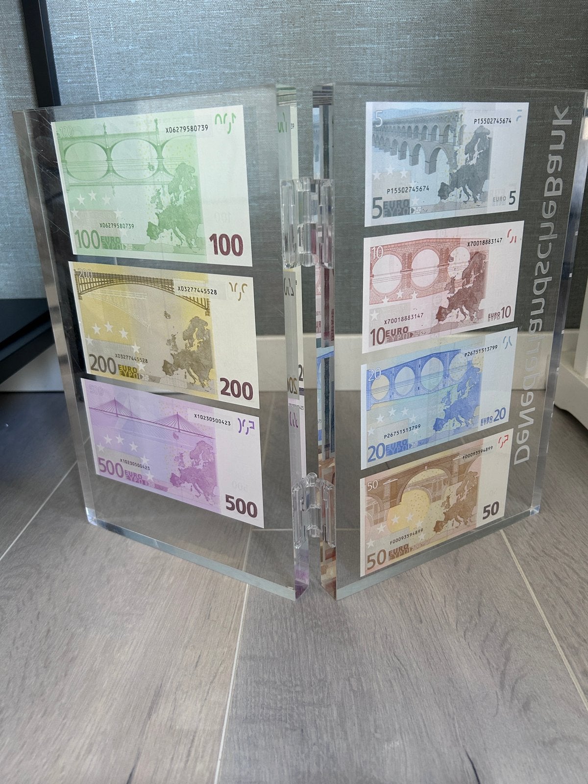 Bankbiljetten  in plexiglas, Postzegels en Munten, Bankbiljetten | Nederland, Ophalen of Verzenden