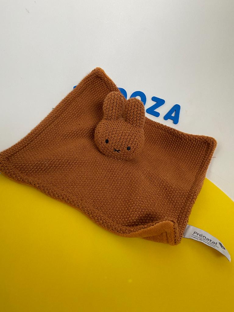 5867 prenatal doekje nijntje bruin gehaakt, Ophalen of Verzenden, Nieuw, Konijn