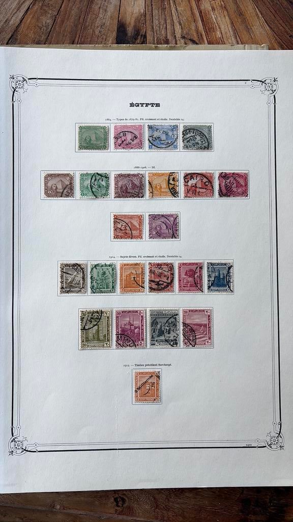 Egypte - nette verzameling 1866-1953 ongebruikt/gestempeld, Verzenden, Buitenland