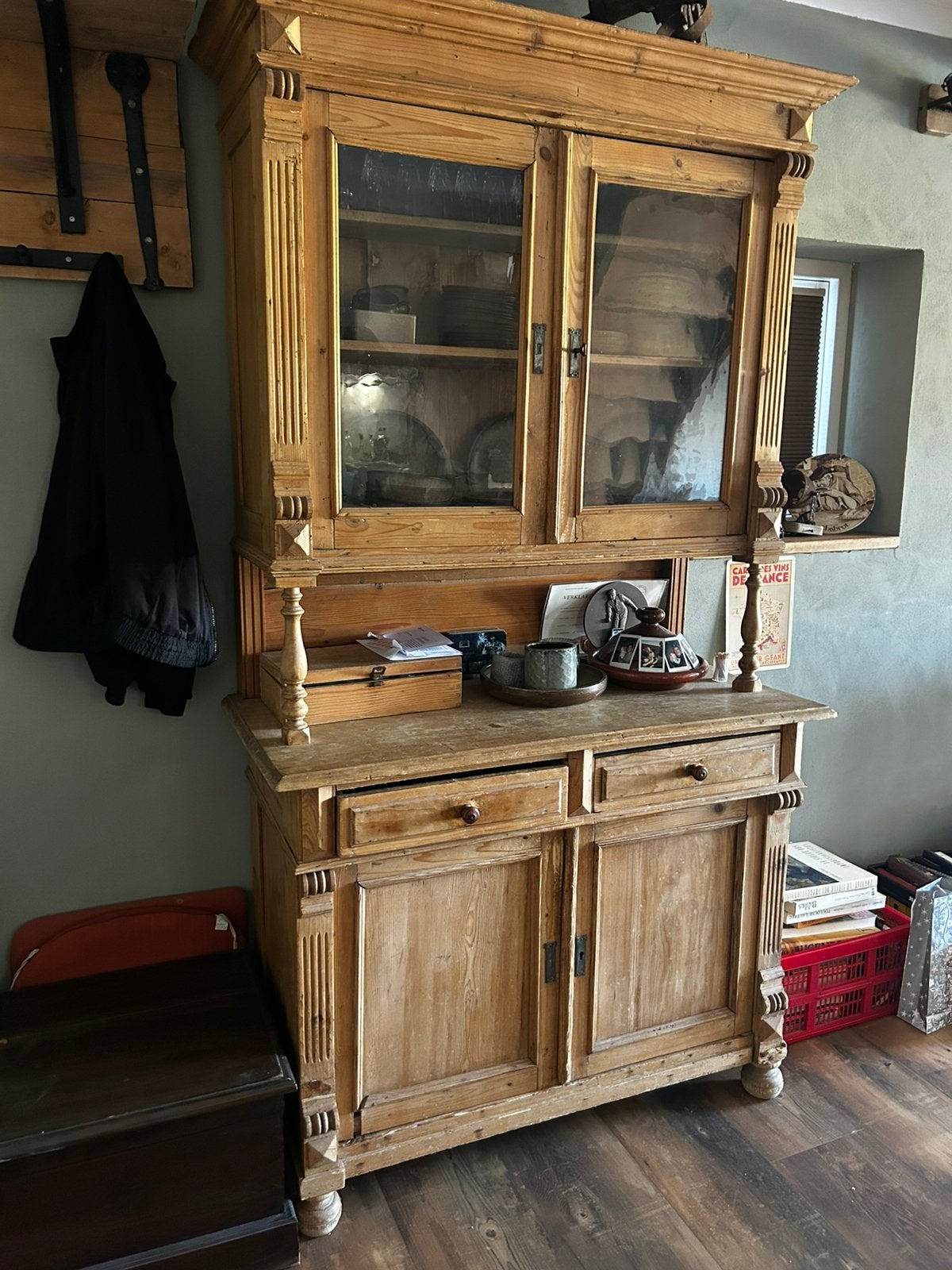 Buffetkast Grenen antiek, Zo goed als nieuw, 25 tot 50 cm, Antiek, Ophalen