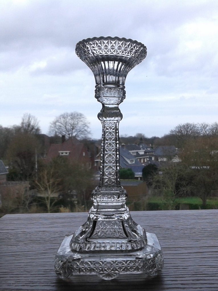 Kandelaar Persglas Art Deco, Antiek en Kunst, Ophalen of Verzenden, Glas