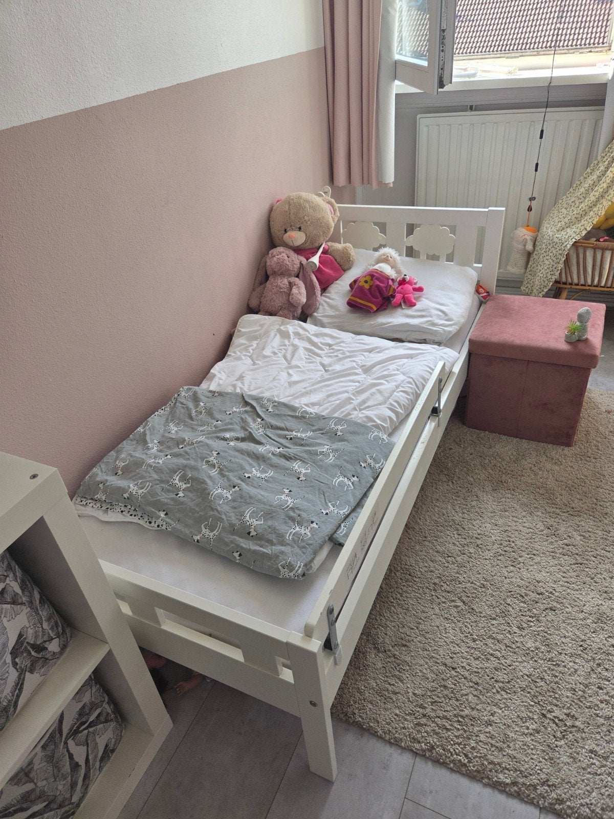 IKEA peuterbed inclusief matras, Gebruikt, 70 tot 85 cm, 140 tot 160 cm, Ophalen