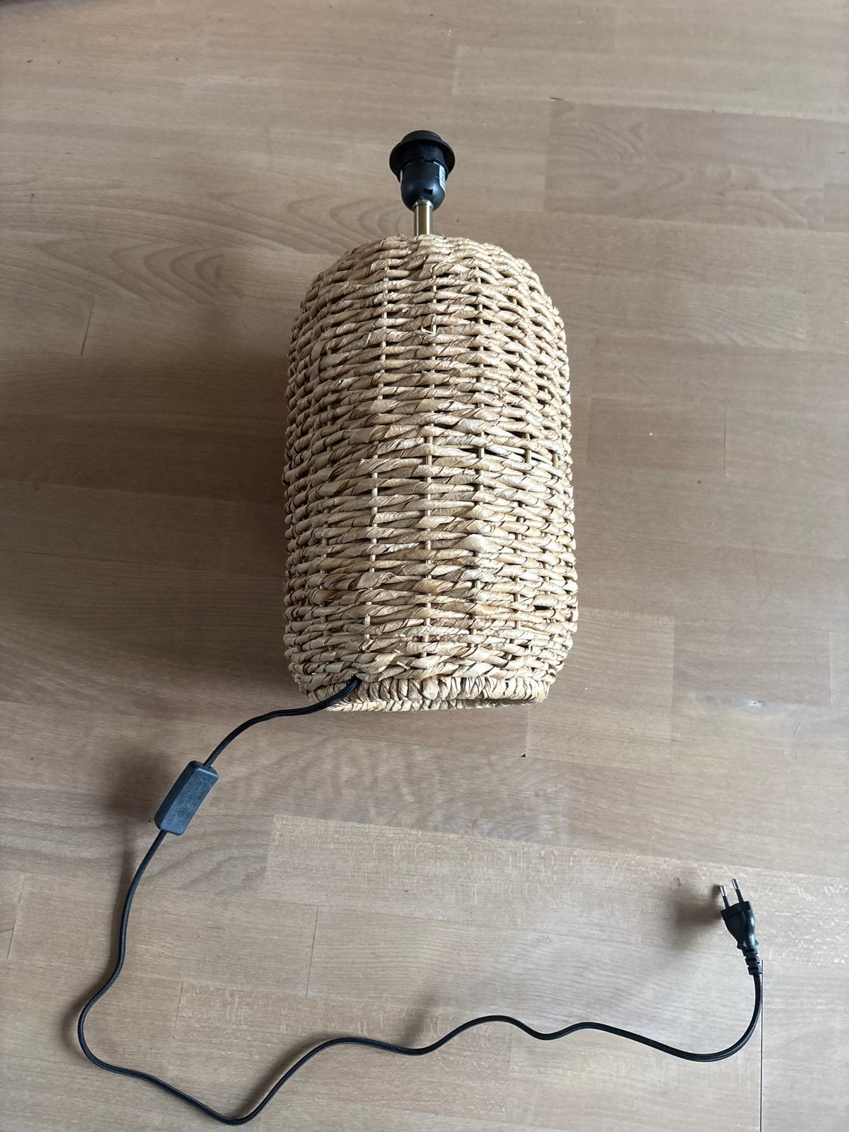 Rotan tafellamp - sfeerlamp - landelijke stijl, Met schakelaar, Natuurlijk materiaal, E27 (groot), Landelijk