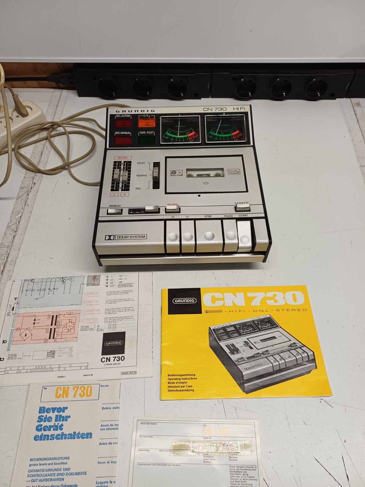 Grundig CN 730 HIFI Cassette Recorder (1974-1977), Audio, Tv en Foto, Cassettedecks, Ophalen of Verzenden, Enkel, Overige merken