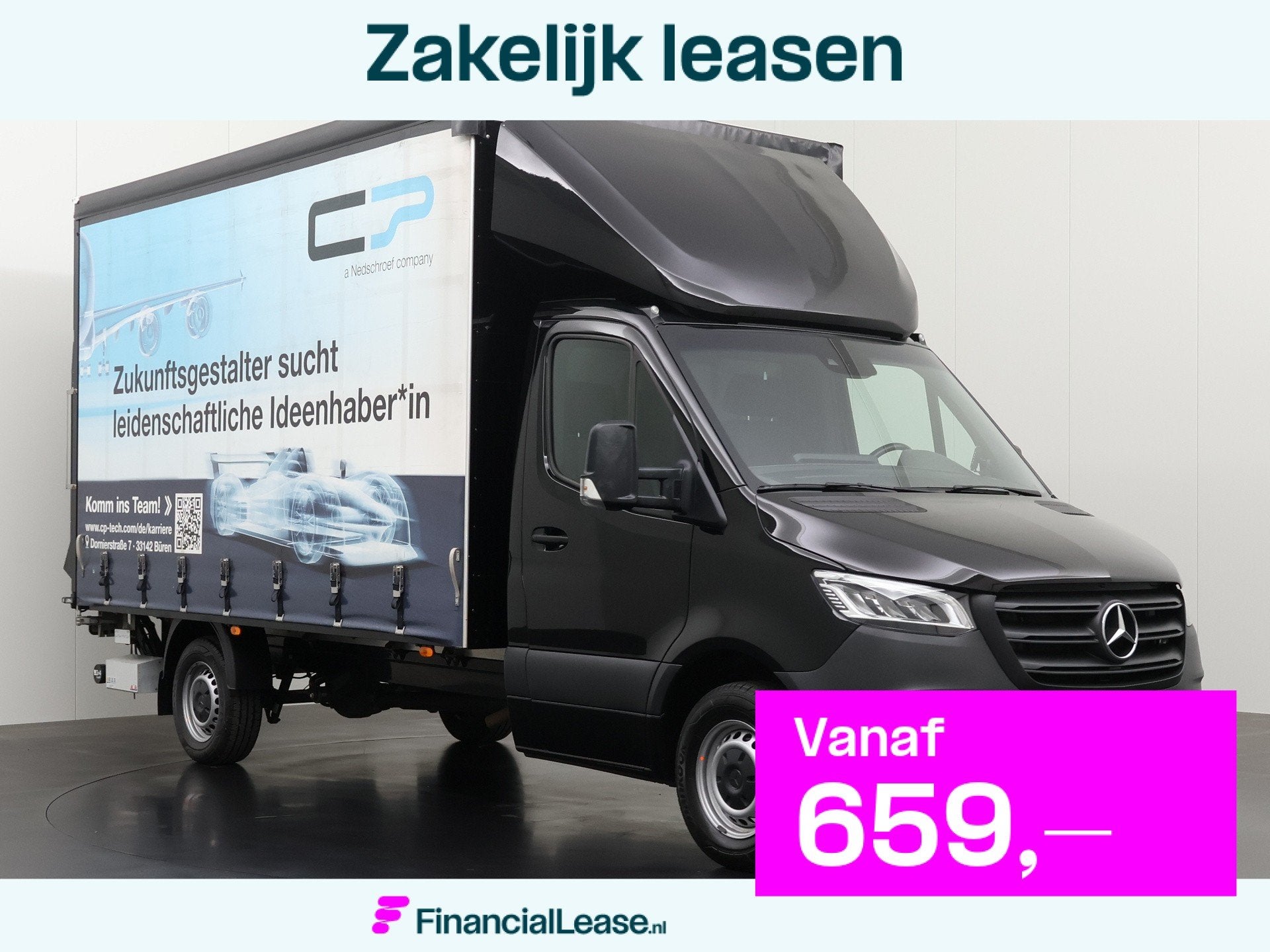 Mercedes-Benz Sprinter 317CDI Automaat Bakwagen+Laadklep | S, Automaat, Gebruikt, 2000 kg, Zwart