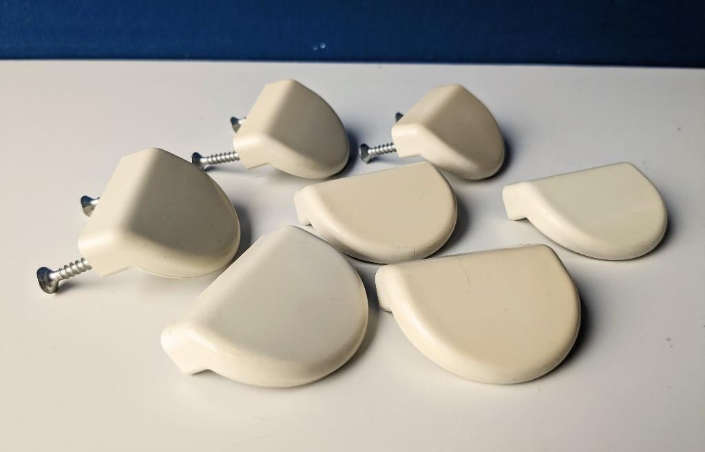 Retro plastic handgreepjes/voor deur & lades, Ophalen of Verzenden, Gebruikt