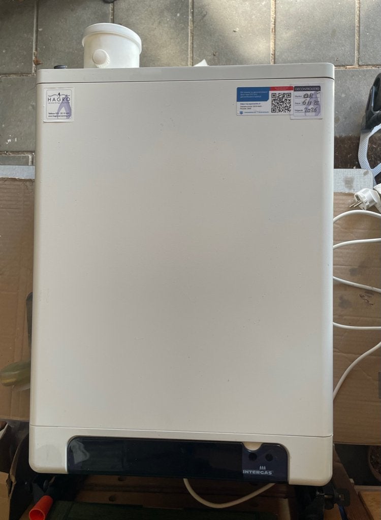 cv ketel Intergas 24/18, Ophalen, 30 tot 80 cm, Gebruikt, Hoog rendement (Hr)