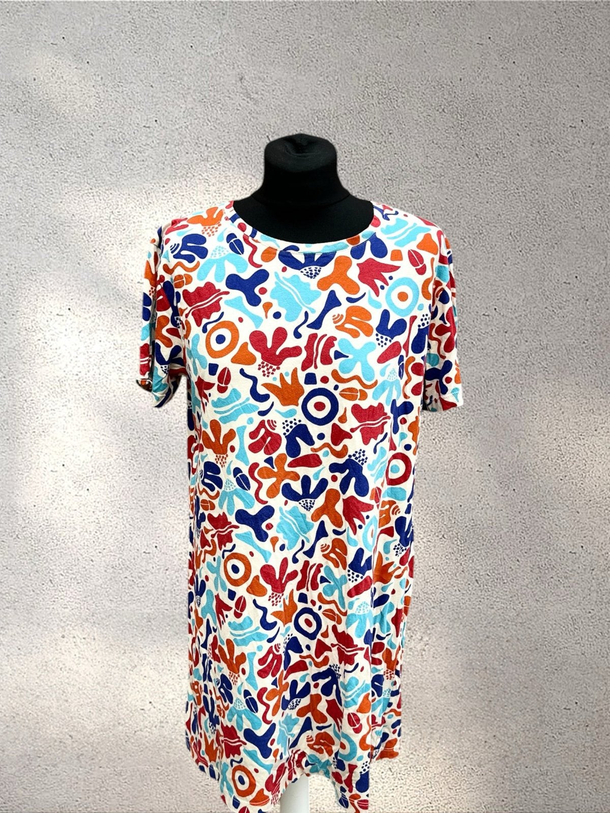 Gudrun Sjödén jurk met kleurrijke print, maat L, Meerkleurig, Maat 42/44 (L), Ophalen of Verzenden, Zo goed als nieuw