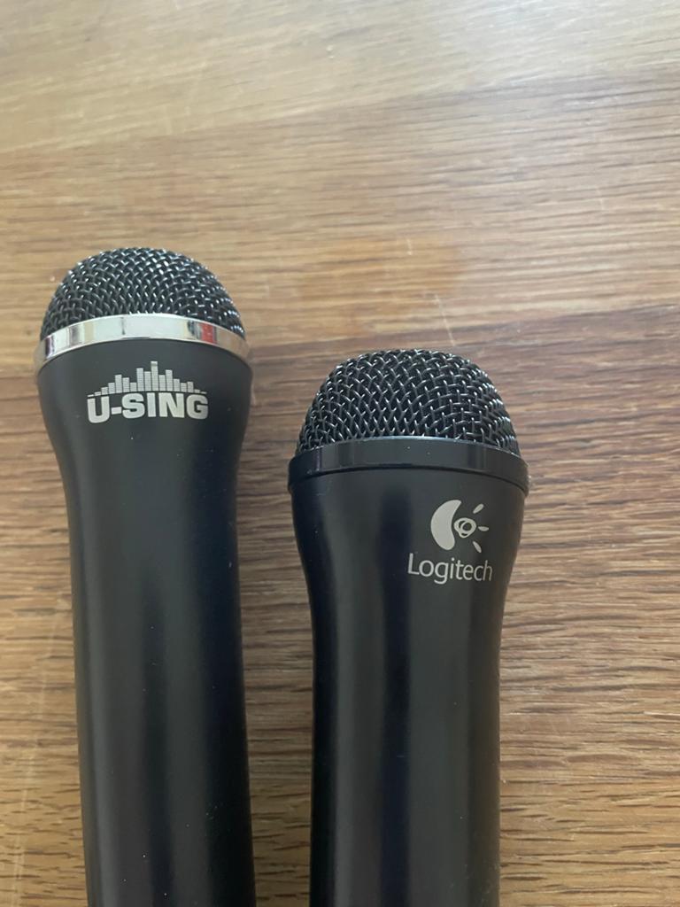 U-SING & Logitech USB Microfoons - Karaoke Set, Muziek en Instrumenten, Verzenden, Zo goed als nieuw, Zangmicrofoon