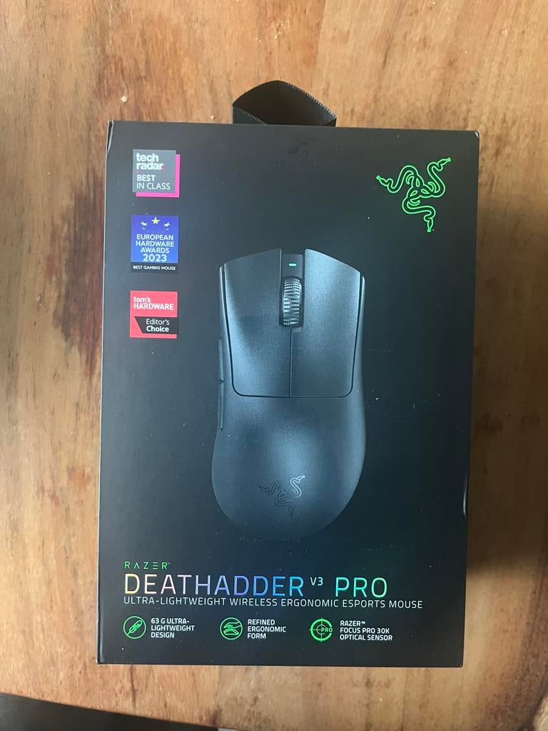Razer DeathAdder V3 Pro - Draadloze Gaming Muis, Rechtshandig, Muis, Ergonomisch, Ophalen of Verzenden