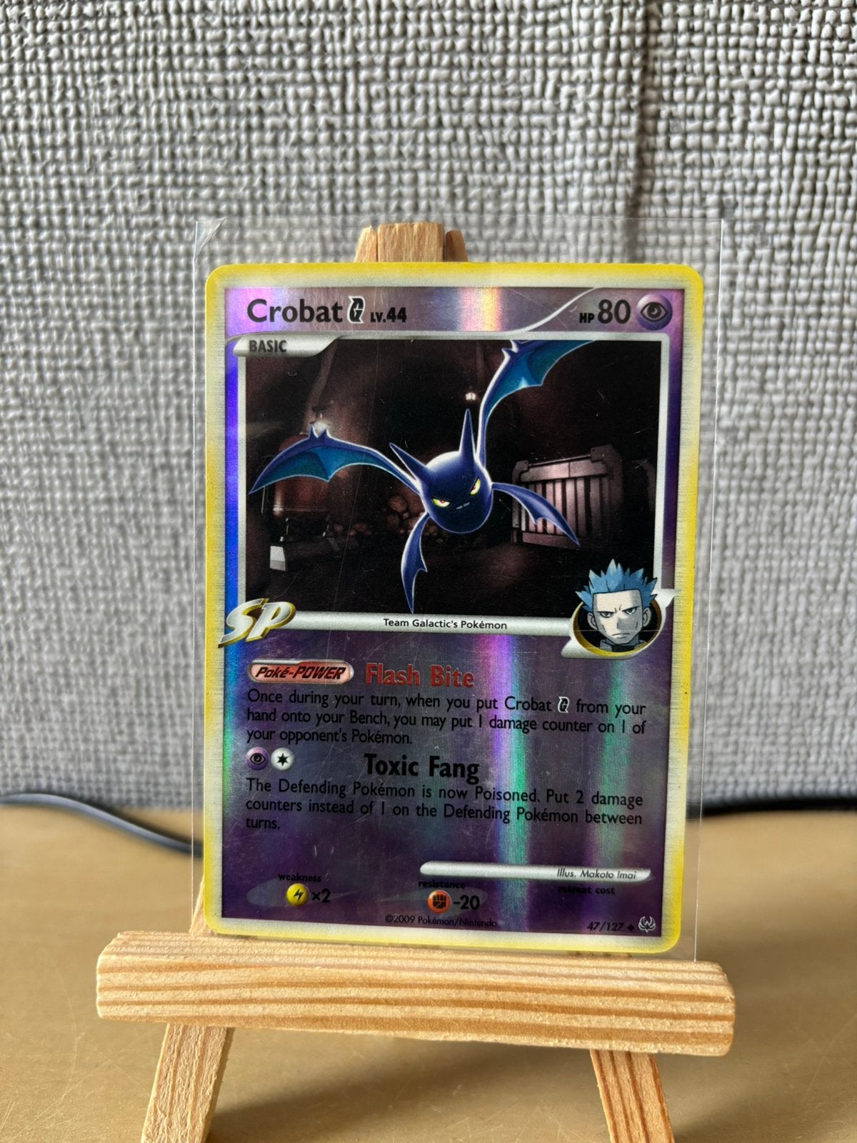 Crobat Team Galactic pokemon kaart, Ophalen of Verzenden, Gebruikt, Losse kaart