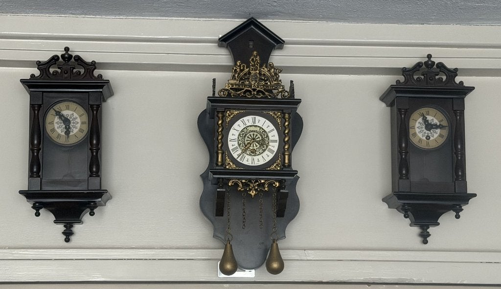 klokjes set van 3, Wandklok, Analoog, Werkt op batterijen, Ophalen of Verzenden