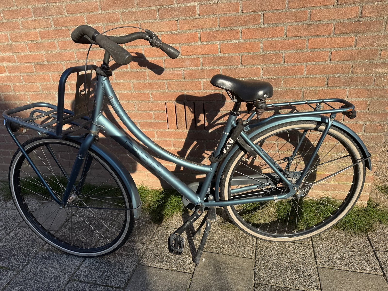 BSP metropolis oma fiets blauw, Ophalen, Gebruikt