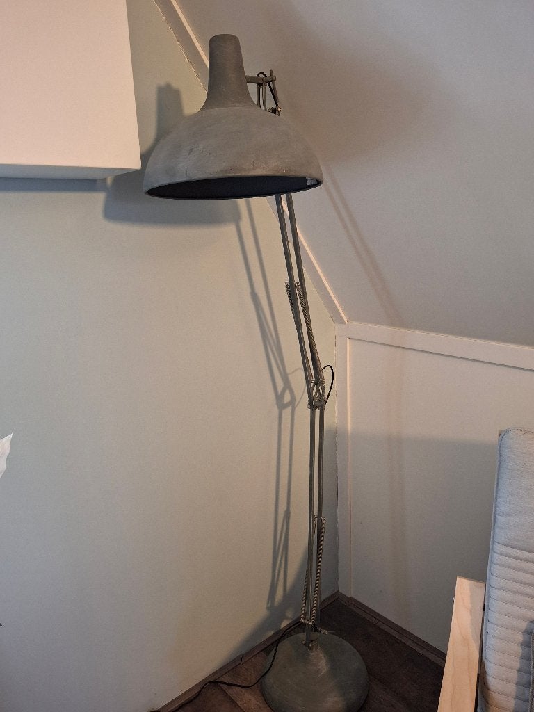 Staande lamp, Gebruikt, E27 (groot), Metaal, 150 tot 200 cm