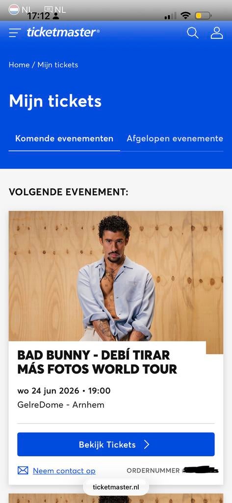 Bad Bunny 24 juni 2026 staanplaats, Eén persoon, Juni