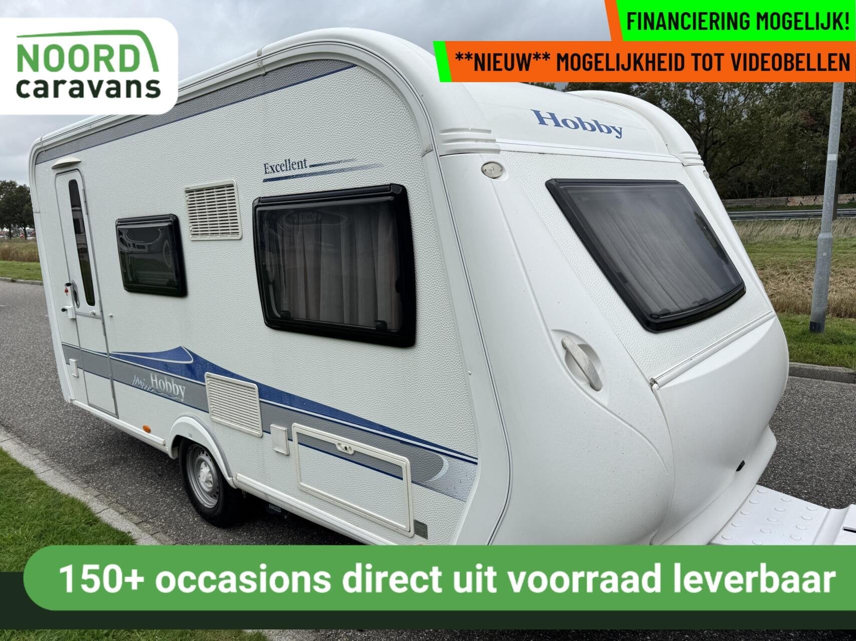 Hobby 440 SF EXCELLENT, DWARSBED, TREINZIT, MOVER, Hobby, Bedrijf, Hordeur, 6 tot 7 meter