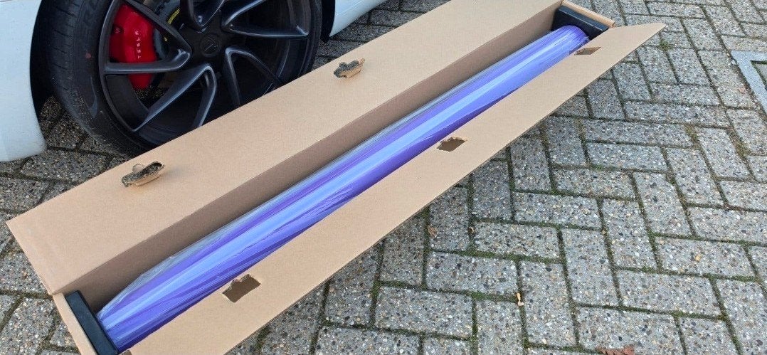 Dennison  Matt Purple Car Wrap 1.52m x 25M, Auto diversen, Ophalen