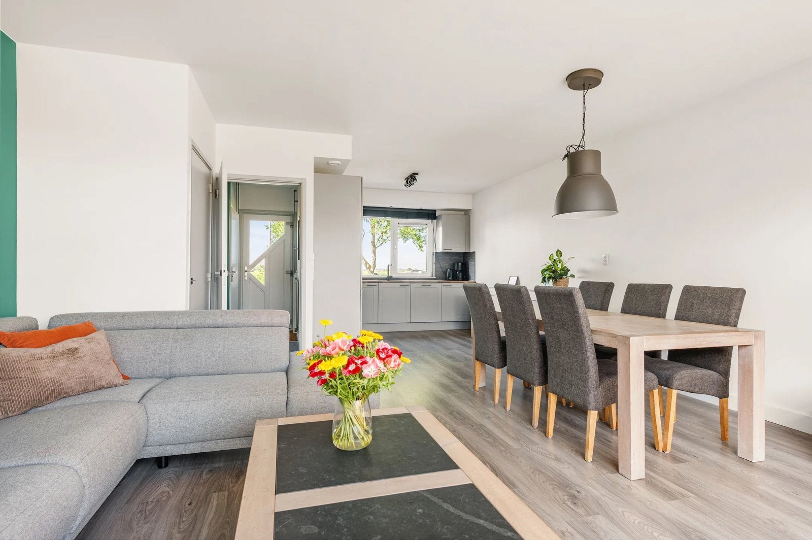 Meubel set: dressoir, tv meubel, eettafel, salontafel, Ophalen, Gebruikt, Eikenhout, Minder dan 100 cm