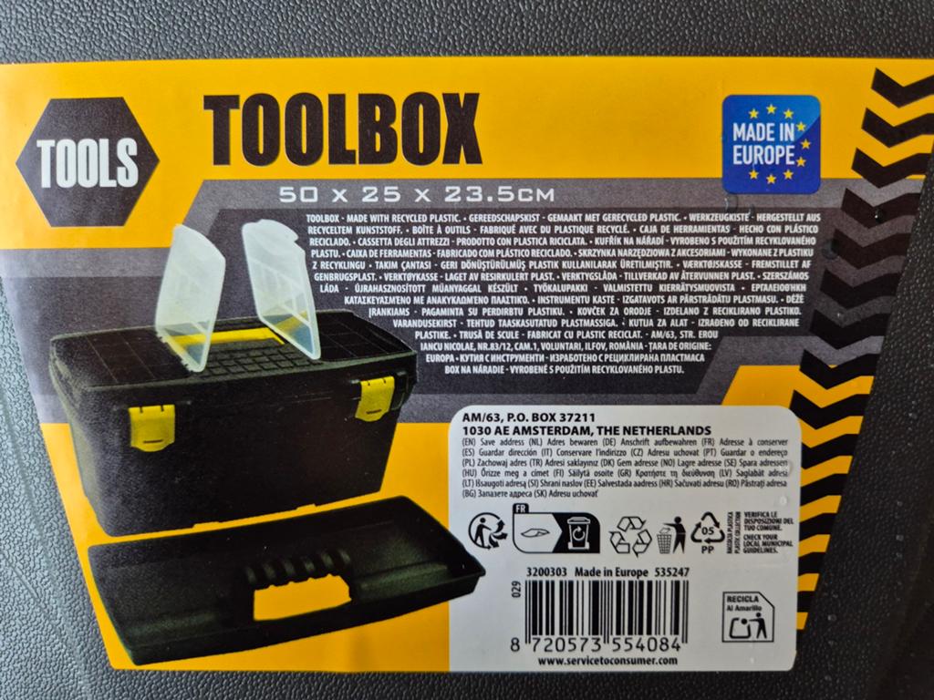 Toolbox kunstof nieuw., Ophalen, Nieuw