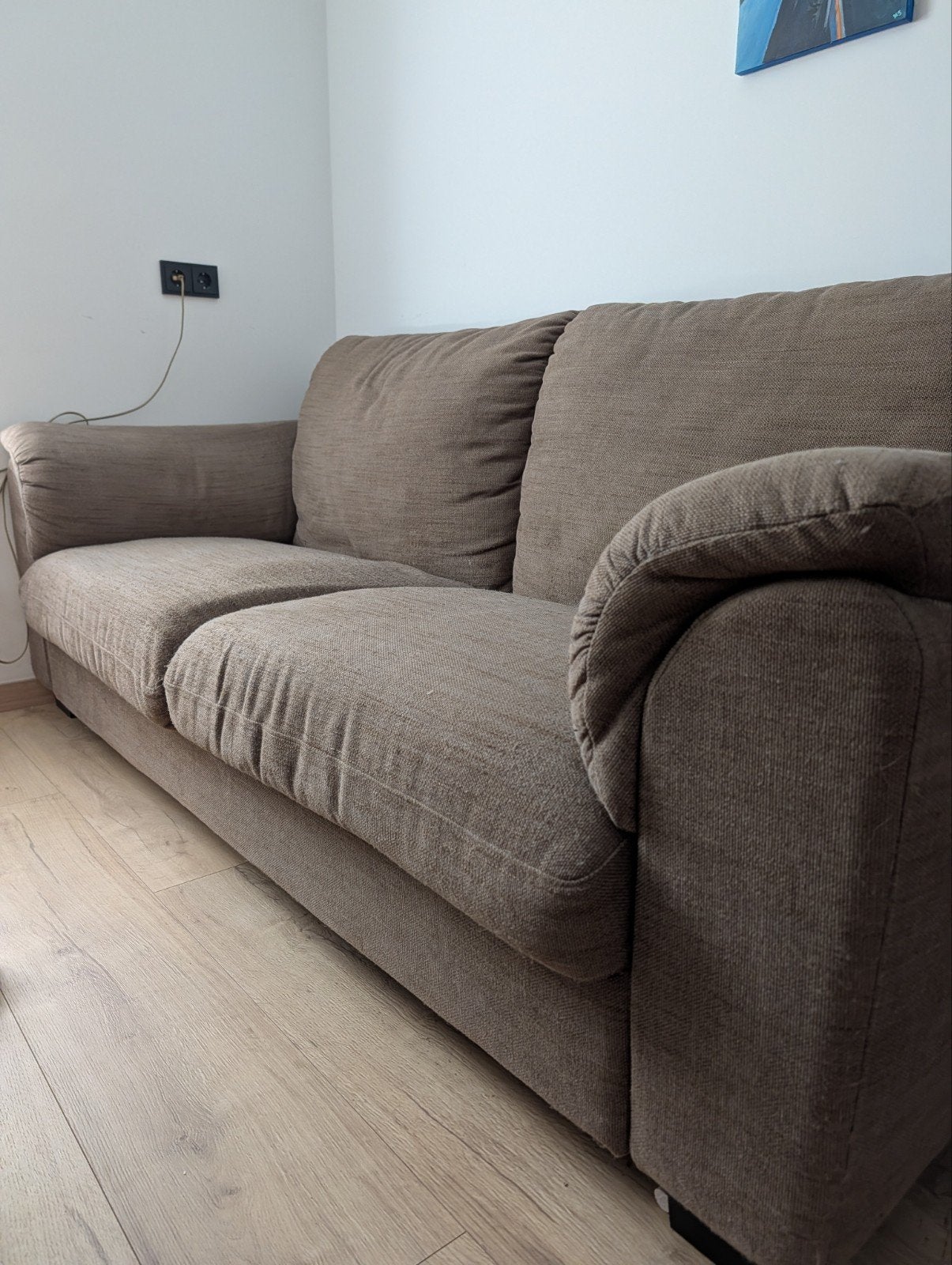 Gratis Ikea Tidafors bank 230cm - Gebruikt met vlekken, Ophalen, Gebruikt, Driepersoons, 75 tot 100 cm