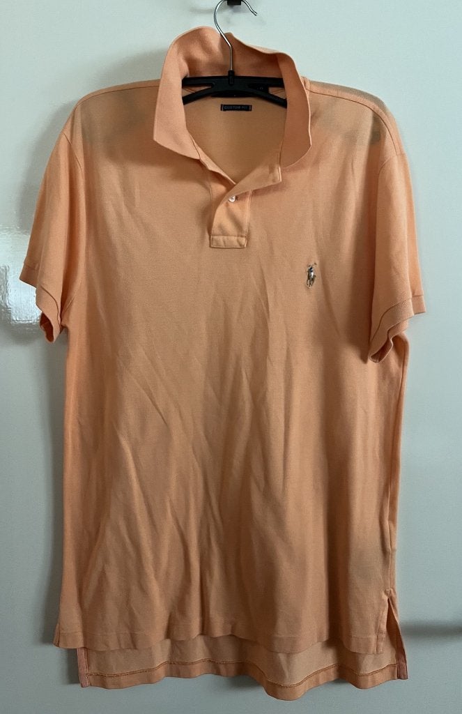Oranje polo van Ralph Lauren gekleurd paardje maat M, Kleding | Heren, Polo's, Maat 48/50 (M), Ralph Lauren, Oranje, Ophalen of Verzenden